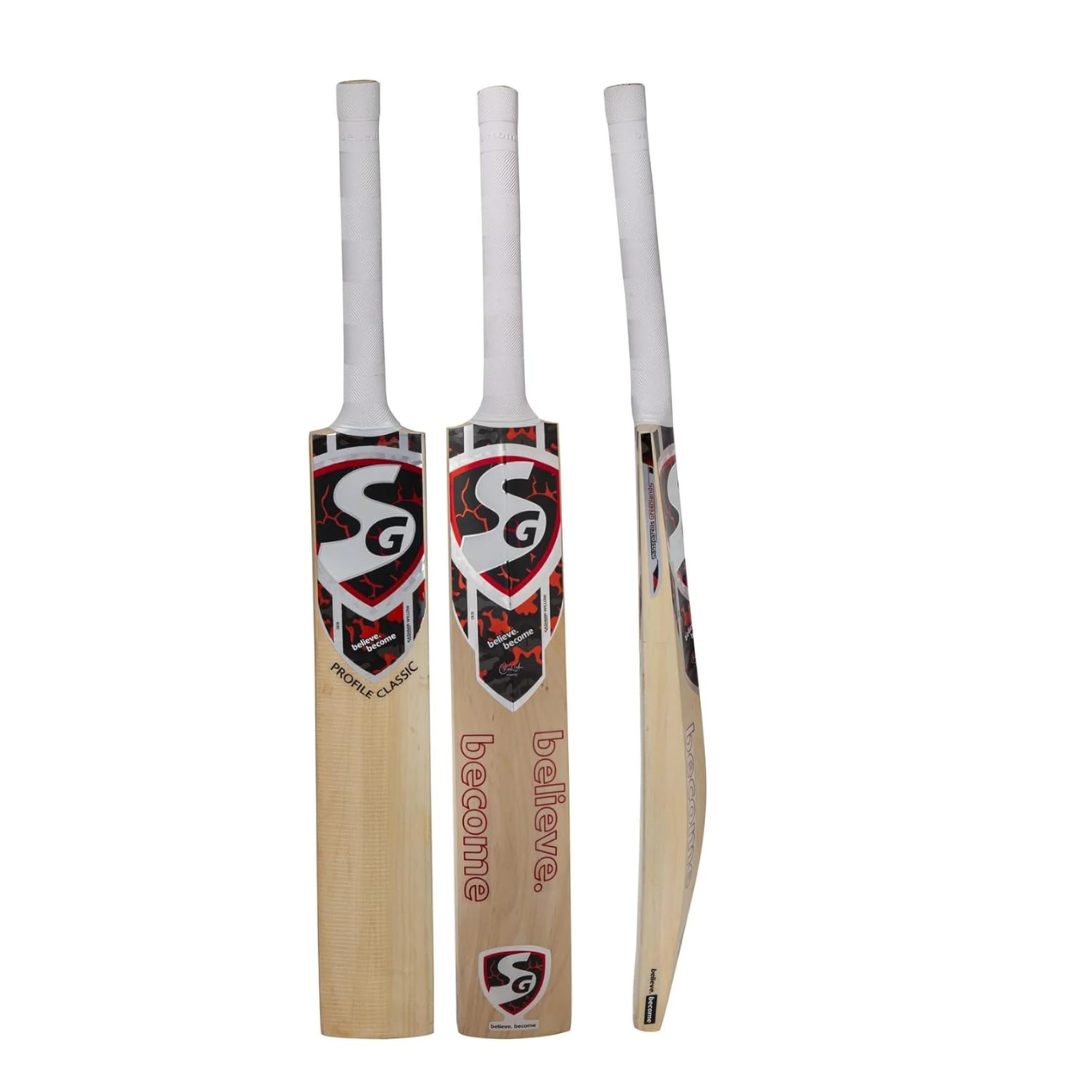 Sg Profile Classic Kashmir Willow Cricket Bat, Short Handle, Wood, Multicolour