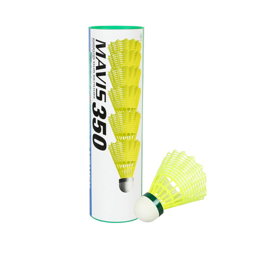 Yonex Mavis 350 Green Cap Nylon Shuttlecock (Yellow)