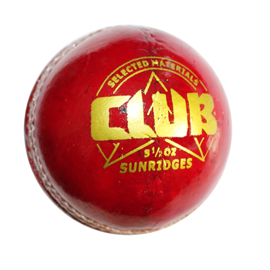 SS Club Cricket Leather Ball Four-Piece Pack of 1