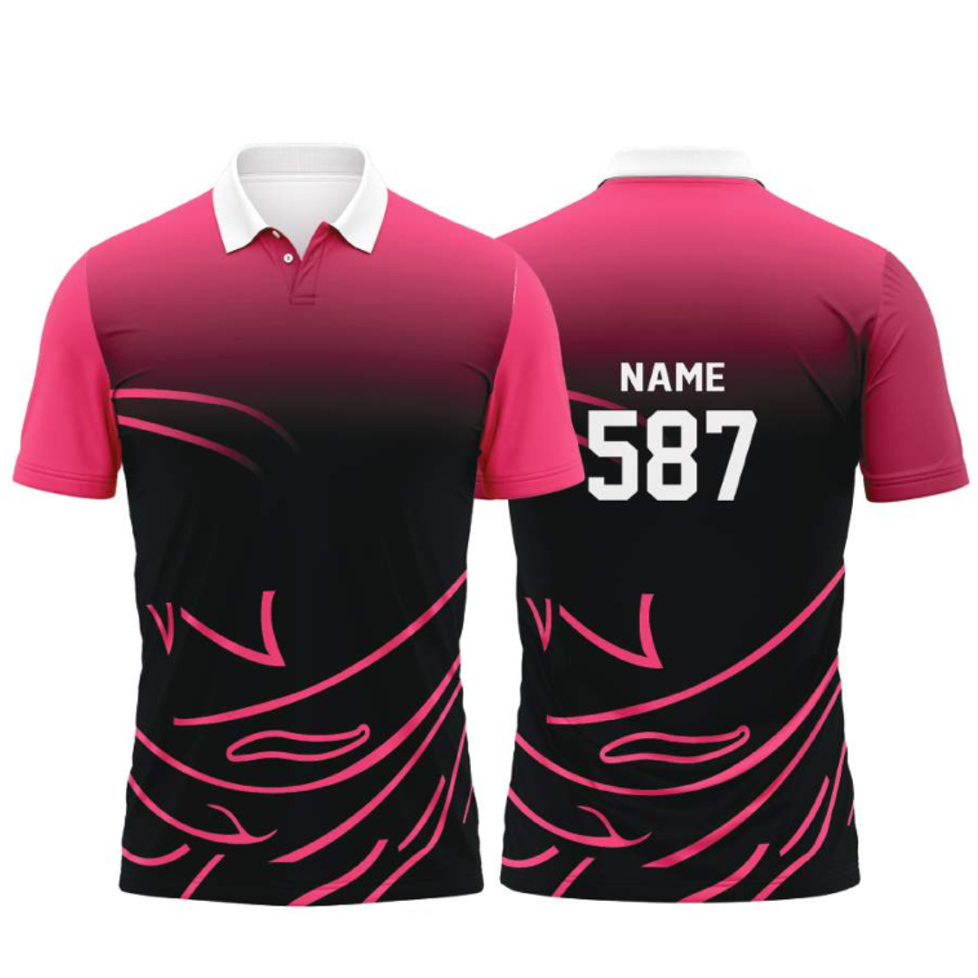 Customised Cricket Jersey Pink GW-CU232