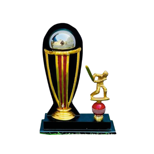 Royal Trophy Golden Metallic Cricket Batsman Award, (14", 16",18")Metal Trophy M-8315 - GW Sports App