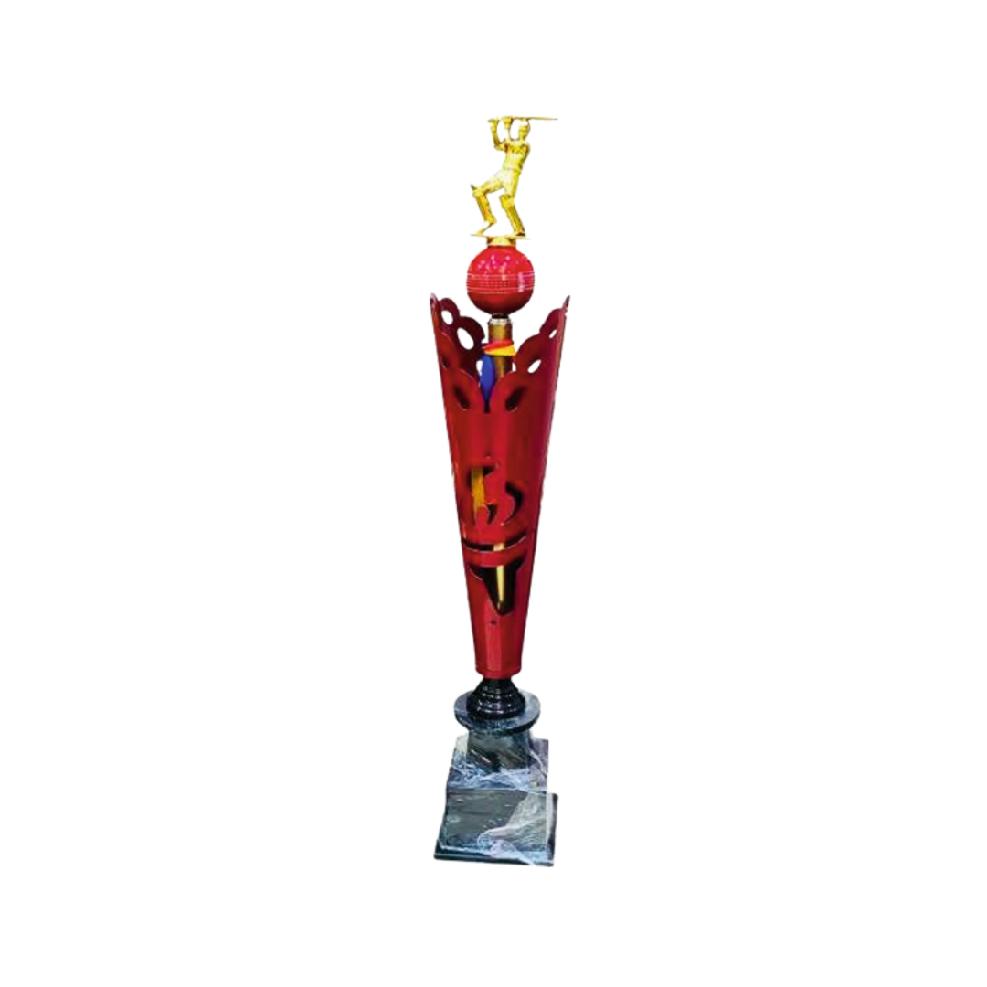 Trophy Golden Cricket All Rounder Metal Trophy M-5009(28", 31", 34") - GW Sports App