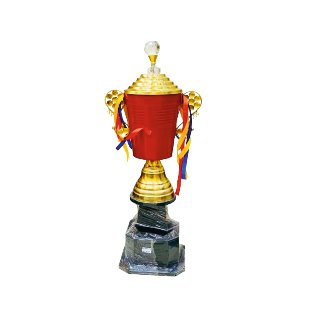 Red and Golden Trophy for Tournaments and Functions Metal Trophy M-4565(24", 28", 32") - GW Sports App