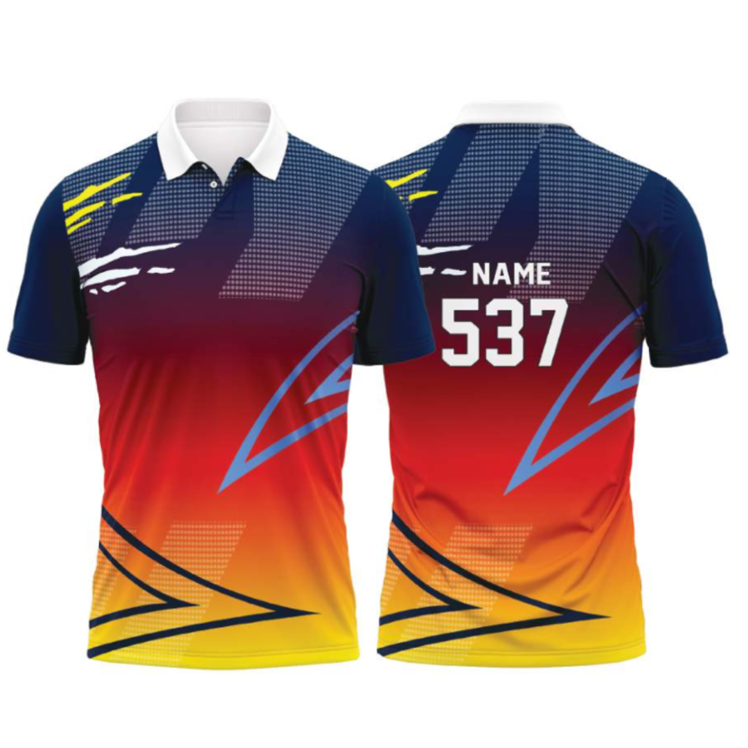 Customised Cricket Jersey Orange GW-CU190 - GW Sports App