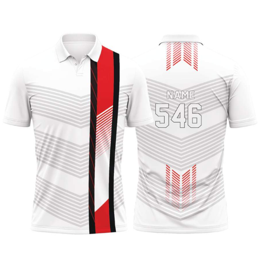 Customised Cricket Jersey White GW-CU200 - GW Sports App