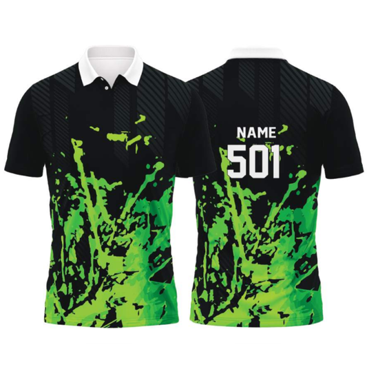 Customised Cricket Jersey Green Black GW-CU155 - GW Sports App