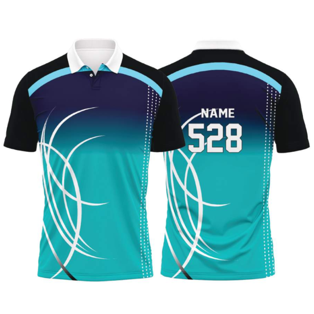 Customised Cricket Jersey Blue GW-CU181 - GW Sports App