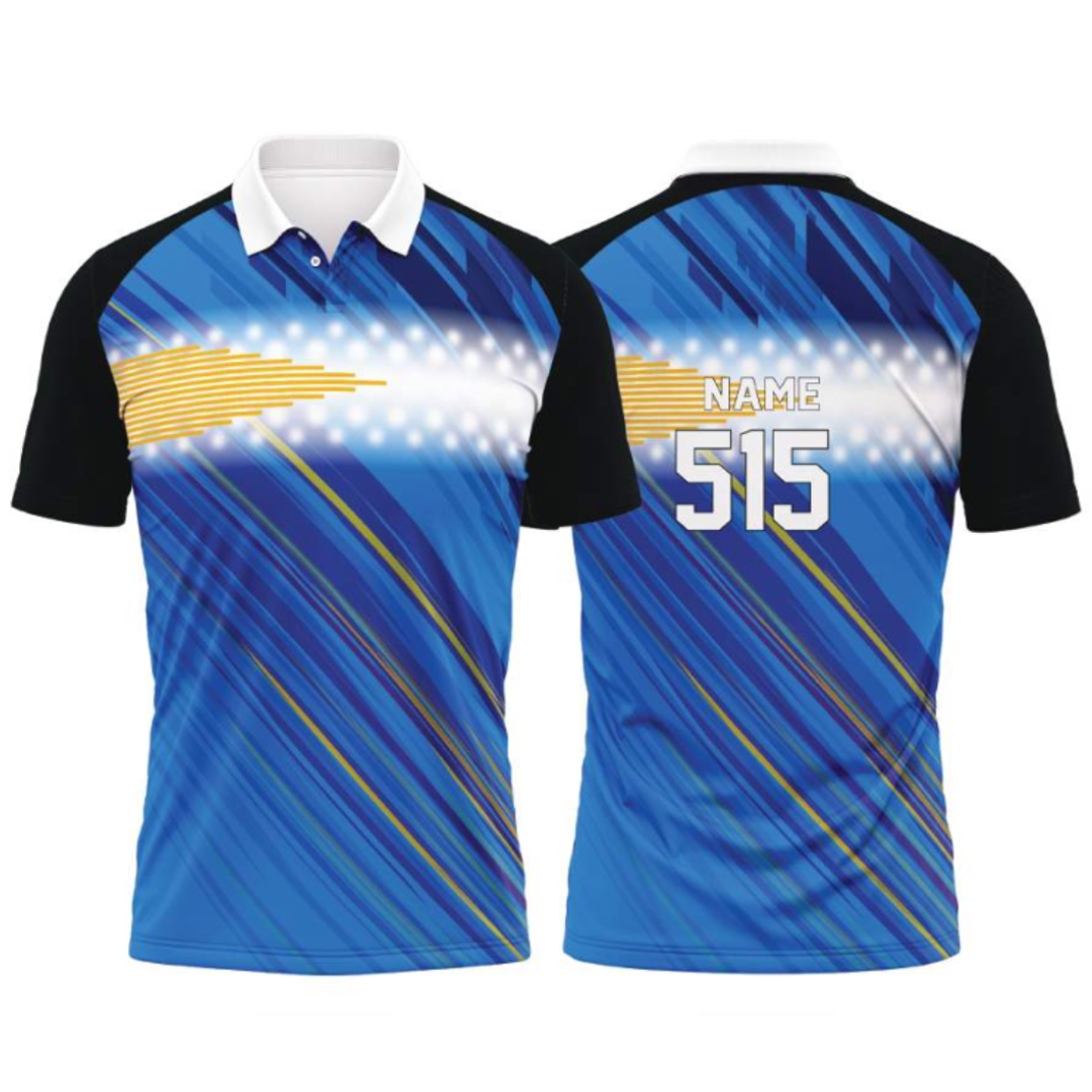 Customised Cricket Jersey Blue GW-CU169 - GW Sports App