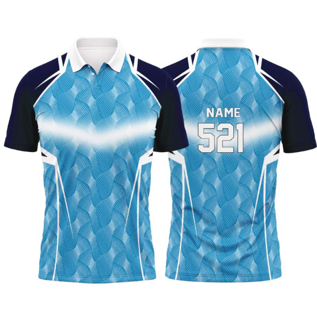 Customised Cricket Jersey Blue Ice GW-CU173 - GW Sports App