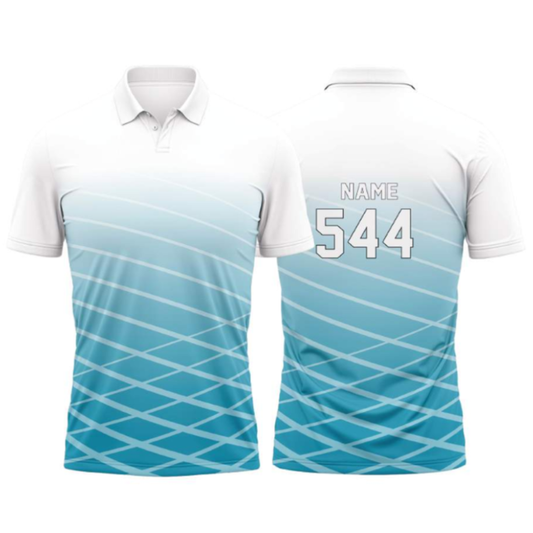 Customised Cricket Jersey Blue Ice GW-CU197 - GW Sports App