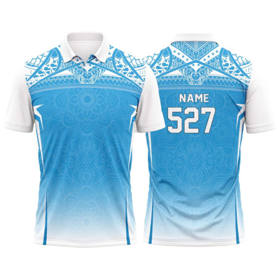 Customised Cricket Jersey Blue Ice GW-CU179 - GW Sports App