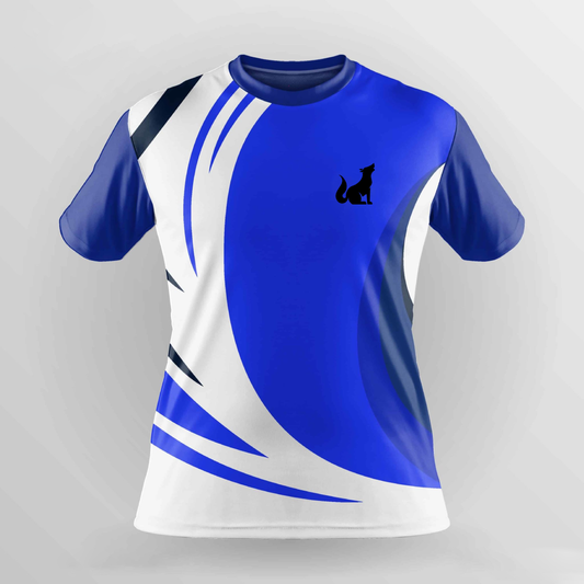 Football Jersey Blue White