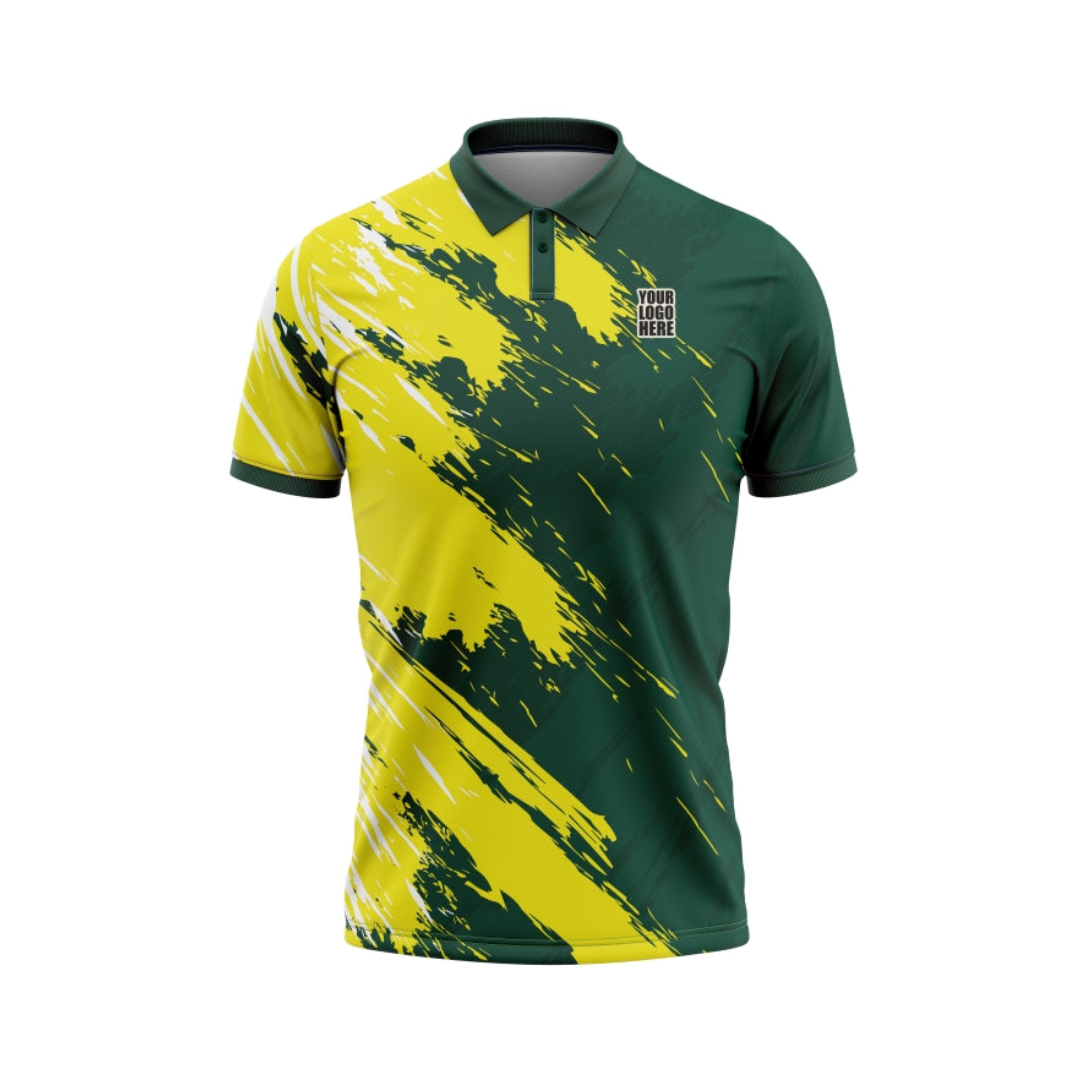 Lemon Green Customized Cricket Team Jersey