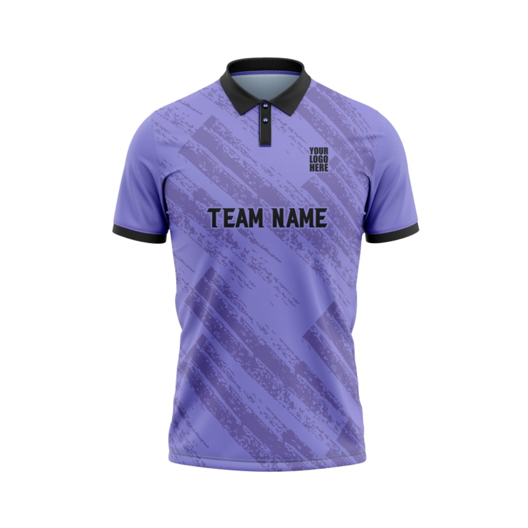 Purple Illusion Custom Cricket Team Jersey