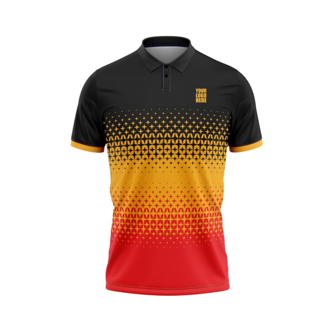 Yellow Sparkle Customized Cricket Team Jersey