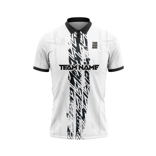 Black White Customized Cricket Team Jersey