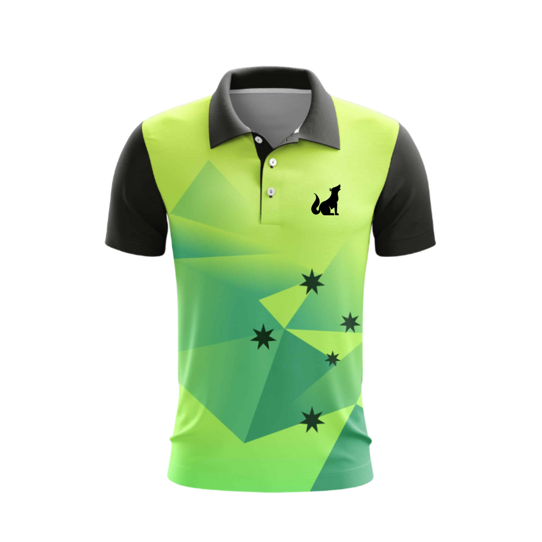 Customised Cricket Jersey Green Black