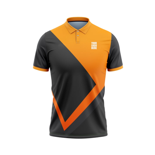 Customised Cricket Jersey Grey Orange GW-CU81 - GW Sports App