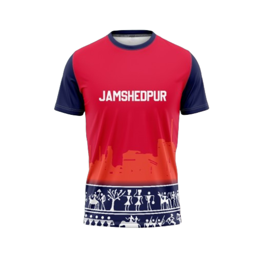 Football Fan Jersey -Jamshedpur FC Home Jersey Concept Customised Ind-23 - GW Sports App