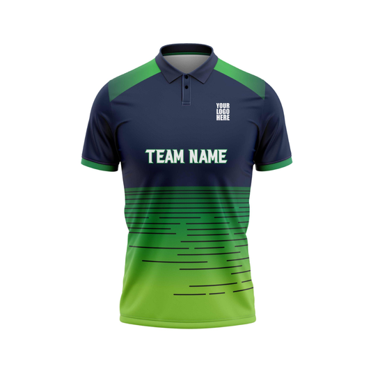 Customised Cricket Jersey Gradient Green GW-CU72 - GW Sports App