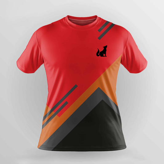 Football Jersey Red Black