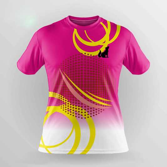 Football Jersey Pink White