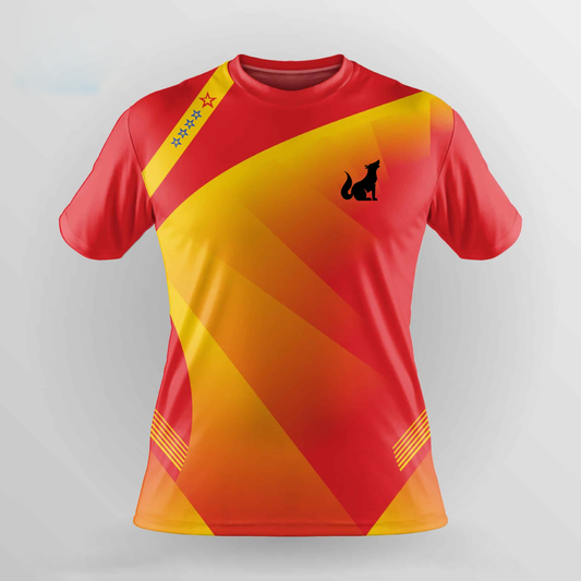 Football Jersey Red Yellow