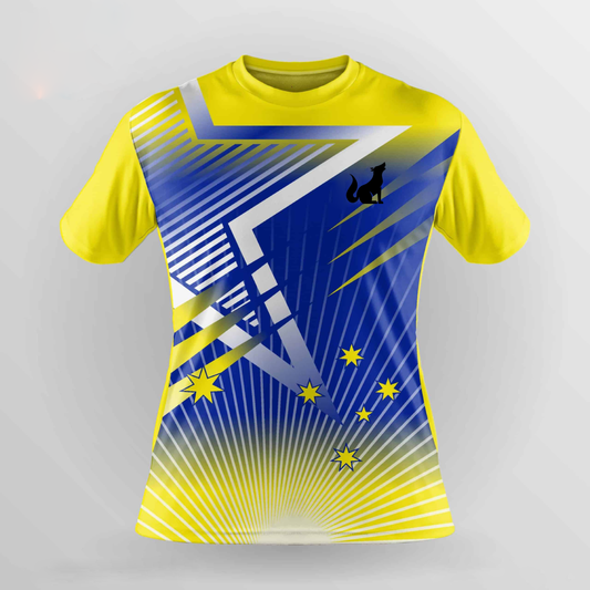 Football Jersey Royal Blue Yellow