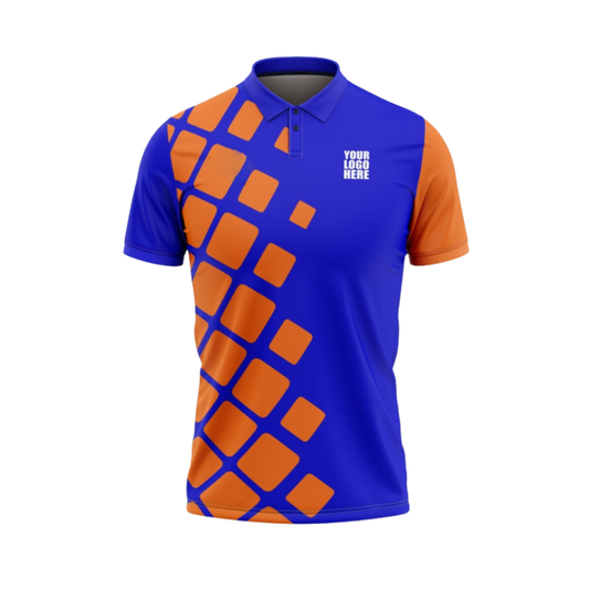 Customised Cricket Jersey Royal Orange Blue GW-CU120 - GW Sports App