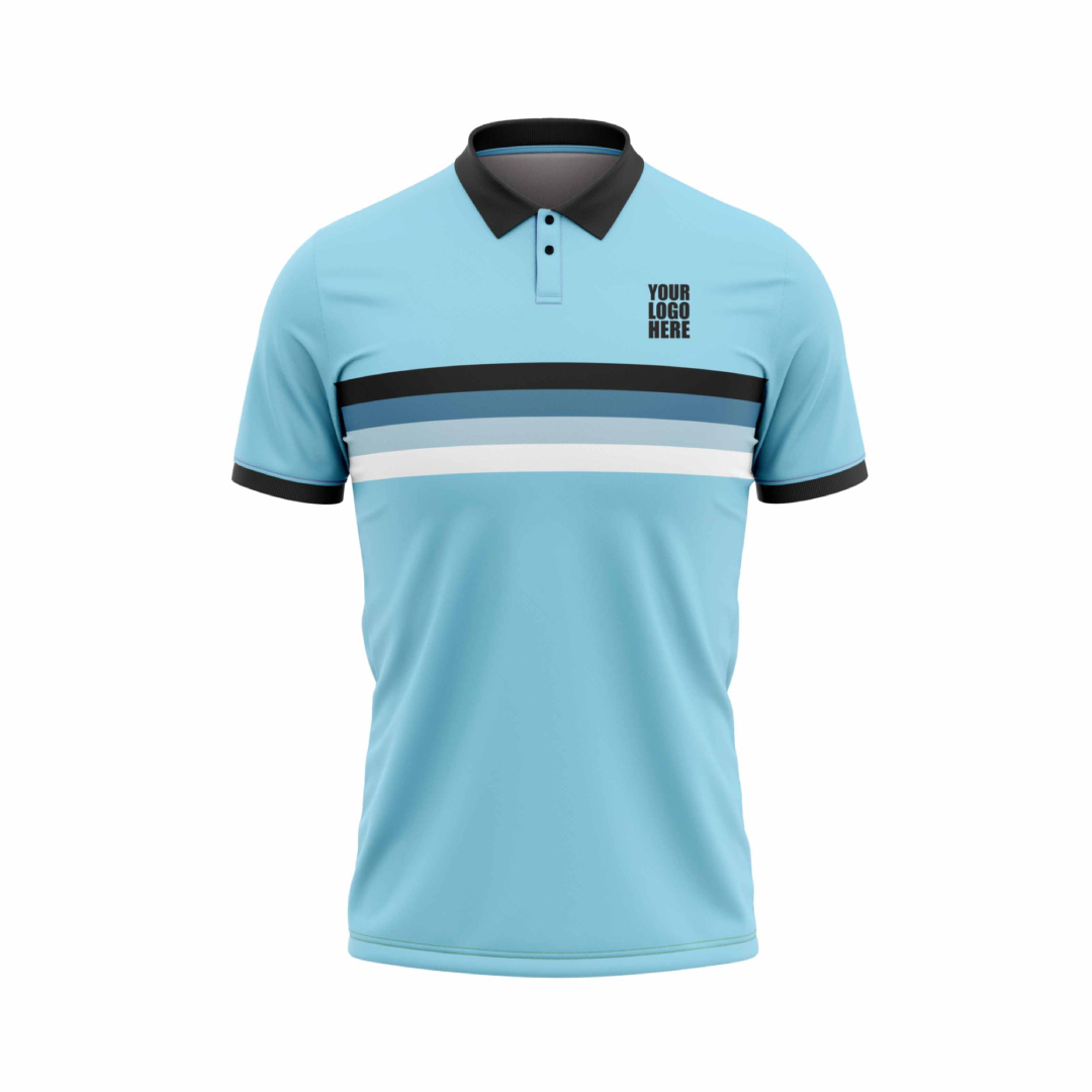 Cozy Blue Custom Cricket Jersey