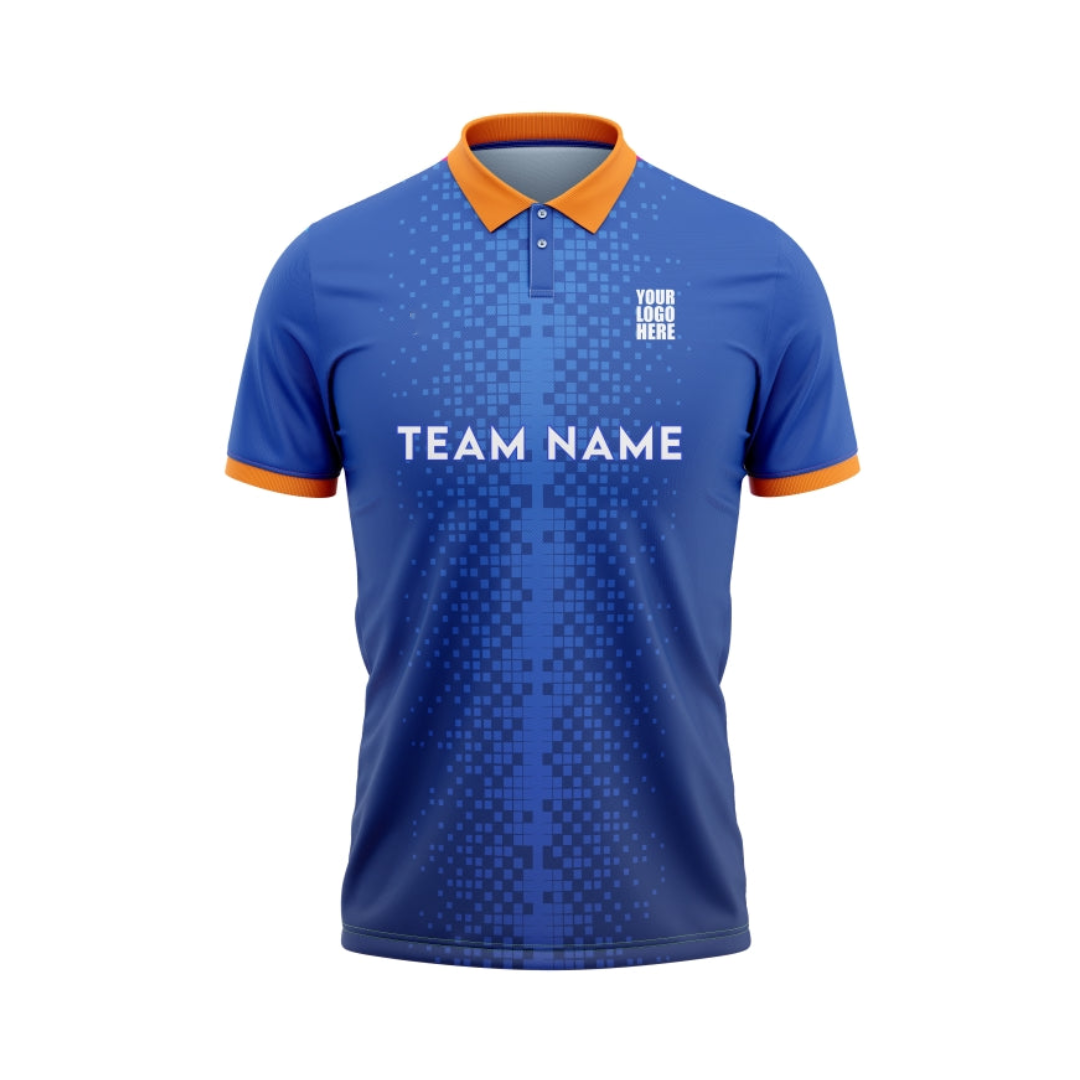 Egyptian Blue Customized Cricket Team Jersey