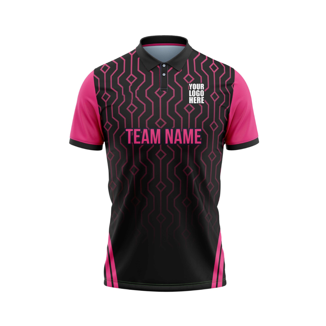 Pink Web Customized Cricket Team Jersey