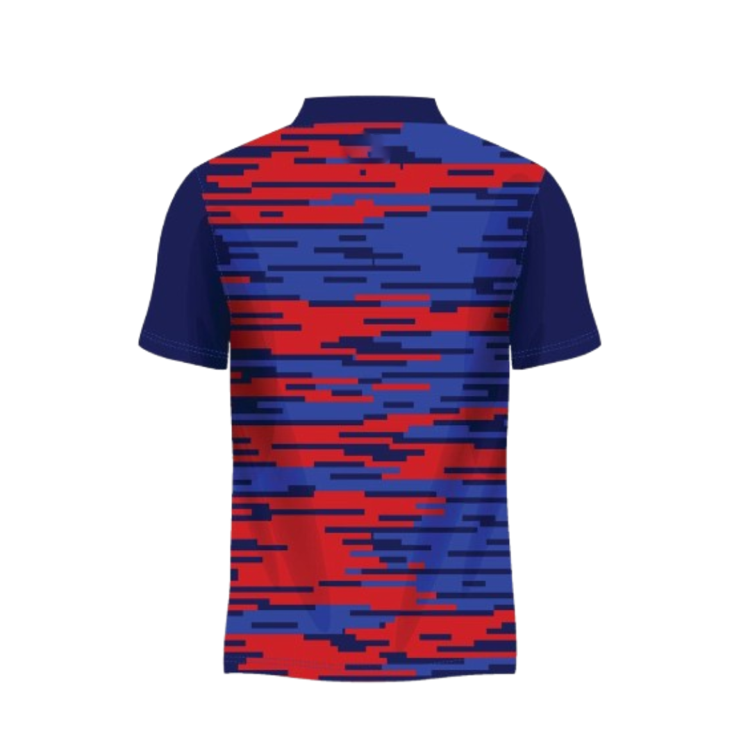 Red Blue Customized Cricket Team Jersey