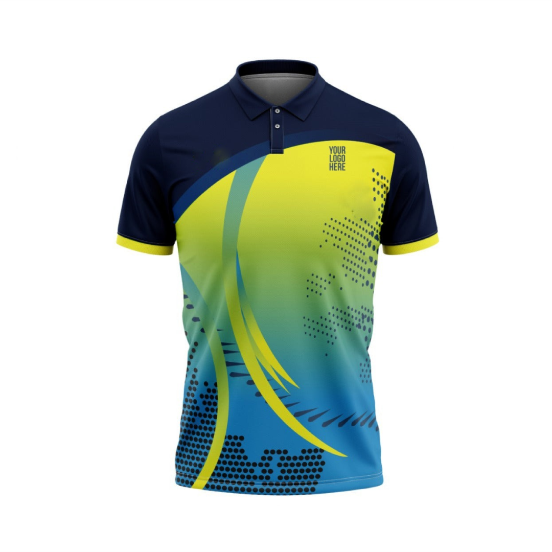 Yellow Splash Customized Cricket Team Jersey