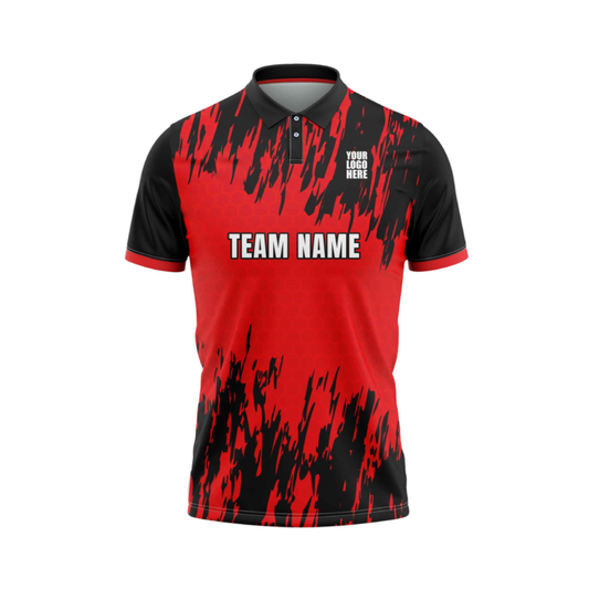 Hexa Red Customized Cricket Jersey