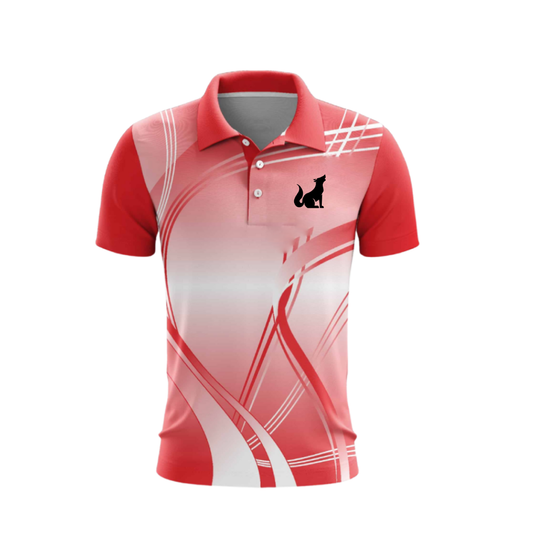 Custom Cricket Team Jersey Red White